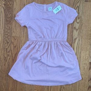 NWT Girls Gap Shortsleeved Blush Pink Dress (39-42 in/36-40lbs)
